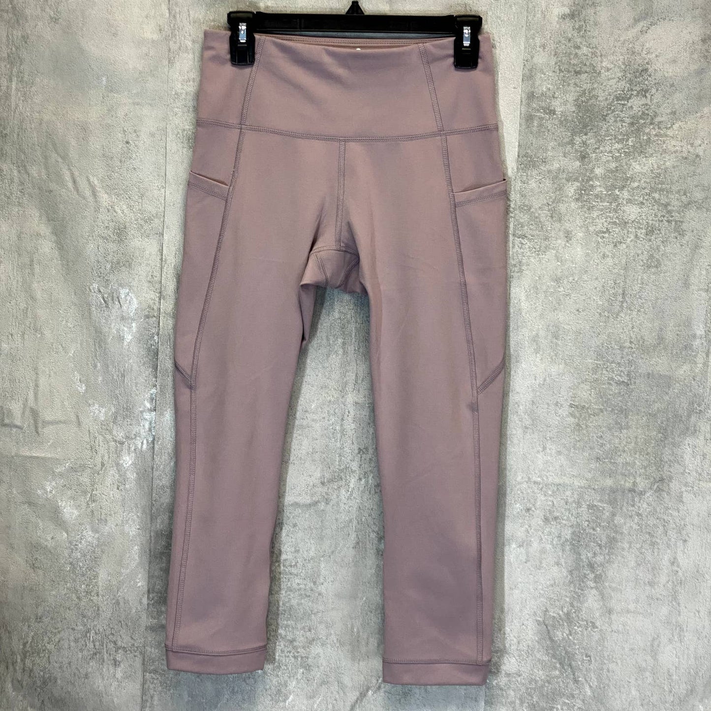 APANA Women's Dove High-Rise Pull-On Cross Detail Capri Leggings SZ S