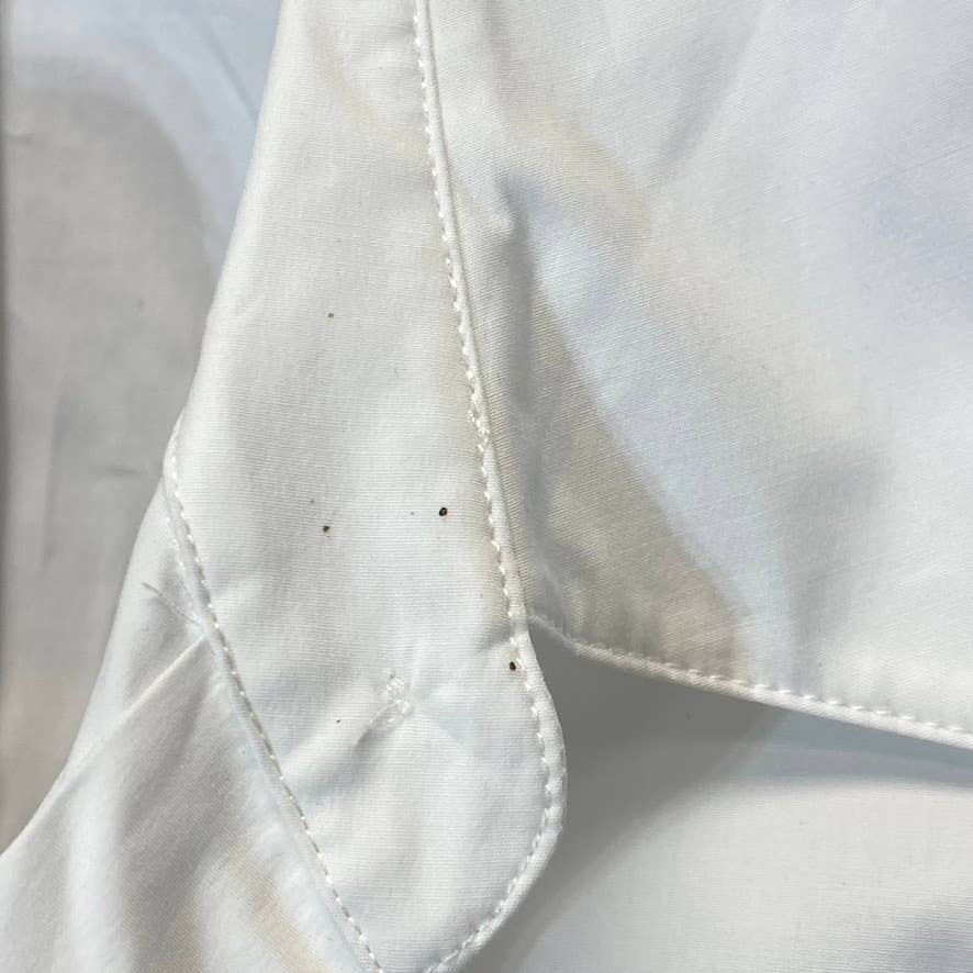 THEORY Women's White Sleeveless Collared Button-Front Casual Mini Shirt Dress SZ 4