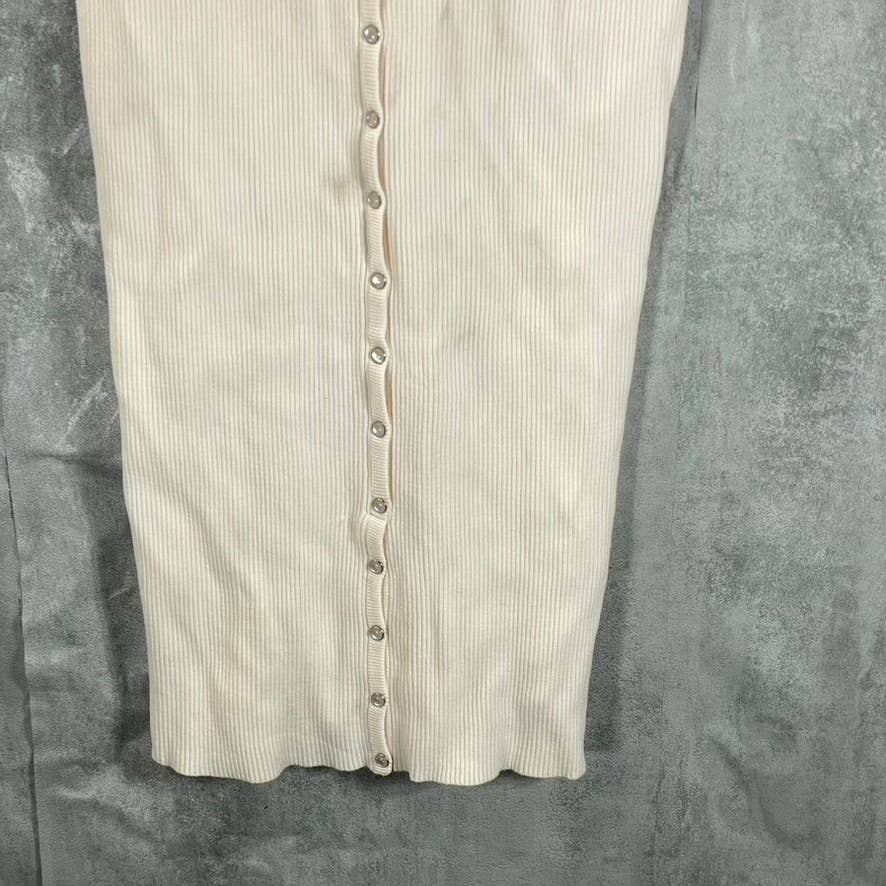 GUESS Women's Ocean Salt Lana Button-Front Bodycon Midi Dress SZ M