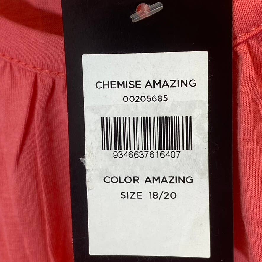 AVENUE Women's Orange Lets Make Today Great Logo Front Tank Top SZ 18/20