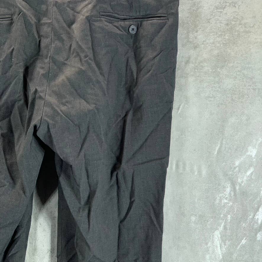CALVIN KLEIN Men's Dark Grey Infinite Stretch Skinny-Fit Dress Pants SZ 36X29