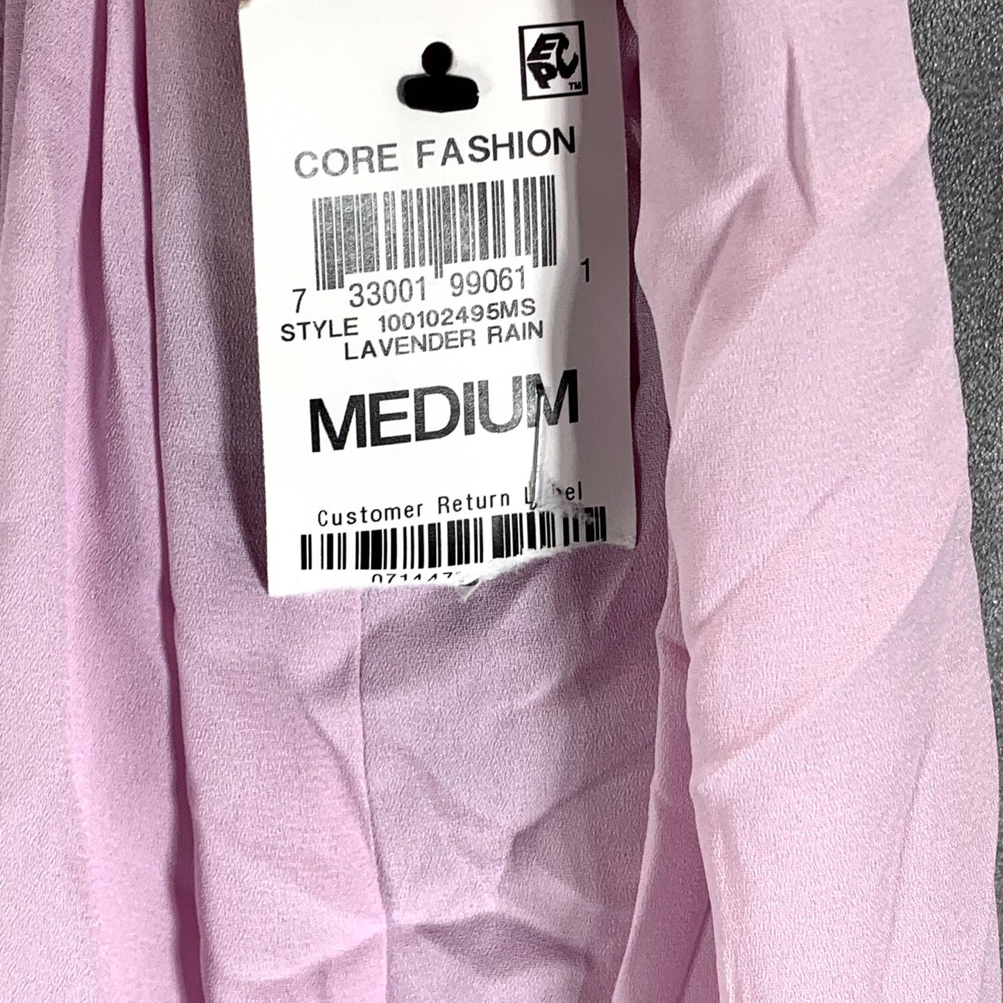 ALFANI Women's Lavender Rain Poet V-Neck Button-Front Long-Sleeve Top SZ M