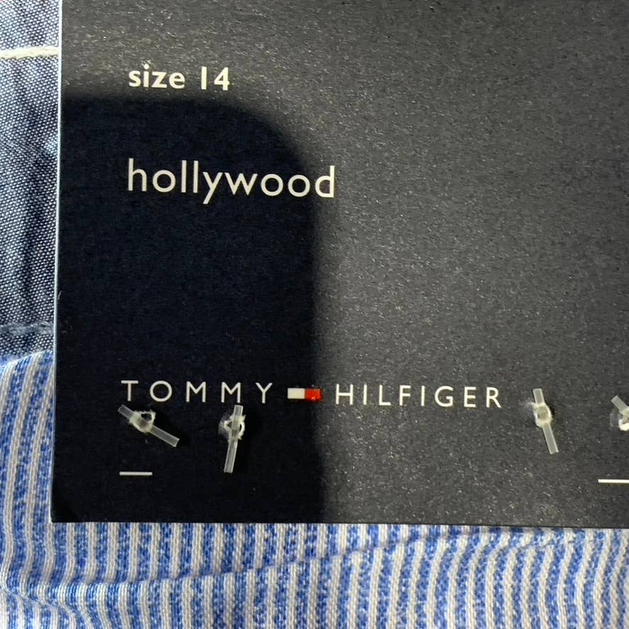 TOMMY HILFIGER Women's Ballerina Pink Mid-Rise Hollywood 5" Shorts SZ 14