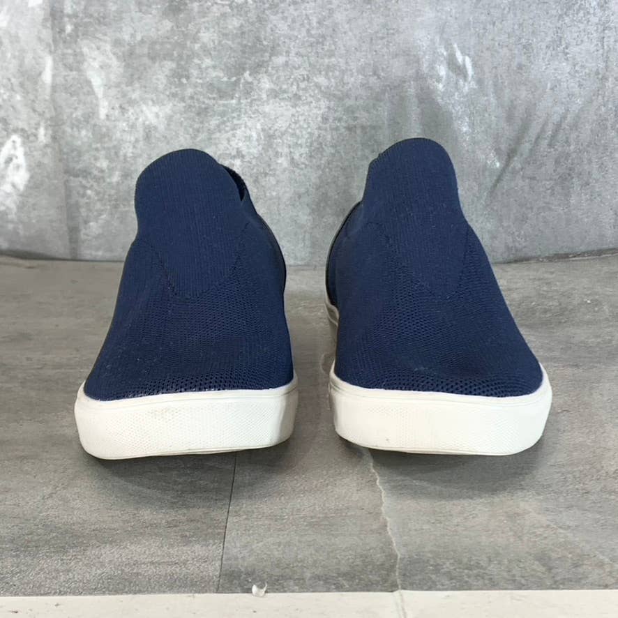 BLONDO Women's Navy Knit Kyla Waterproof Slip-On Platform Sneakers SZ 6.5