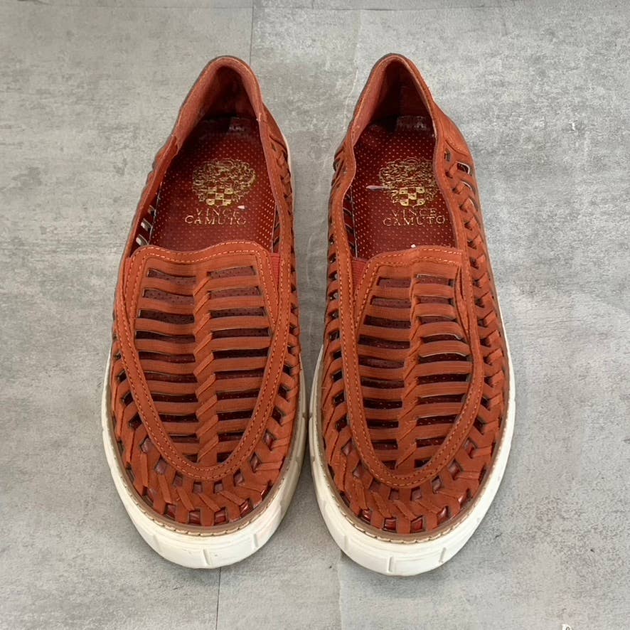VINCE CAMUTO Women's Rust Romeena Cutout Platform Slip-on Sneakers SZ 8