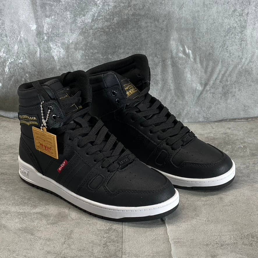 LEVI'S Women's Black BB HI Perf UL High-Top Lace-Up Sneakers SZ 6