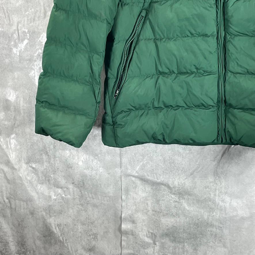 MICHAEL KORS Men's Dark Green Hooded Puffer Full-Zip Jacket SZ XL