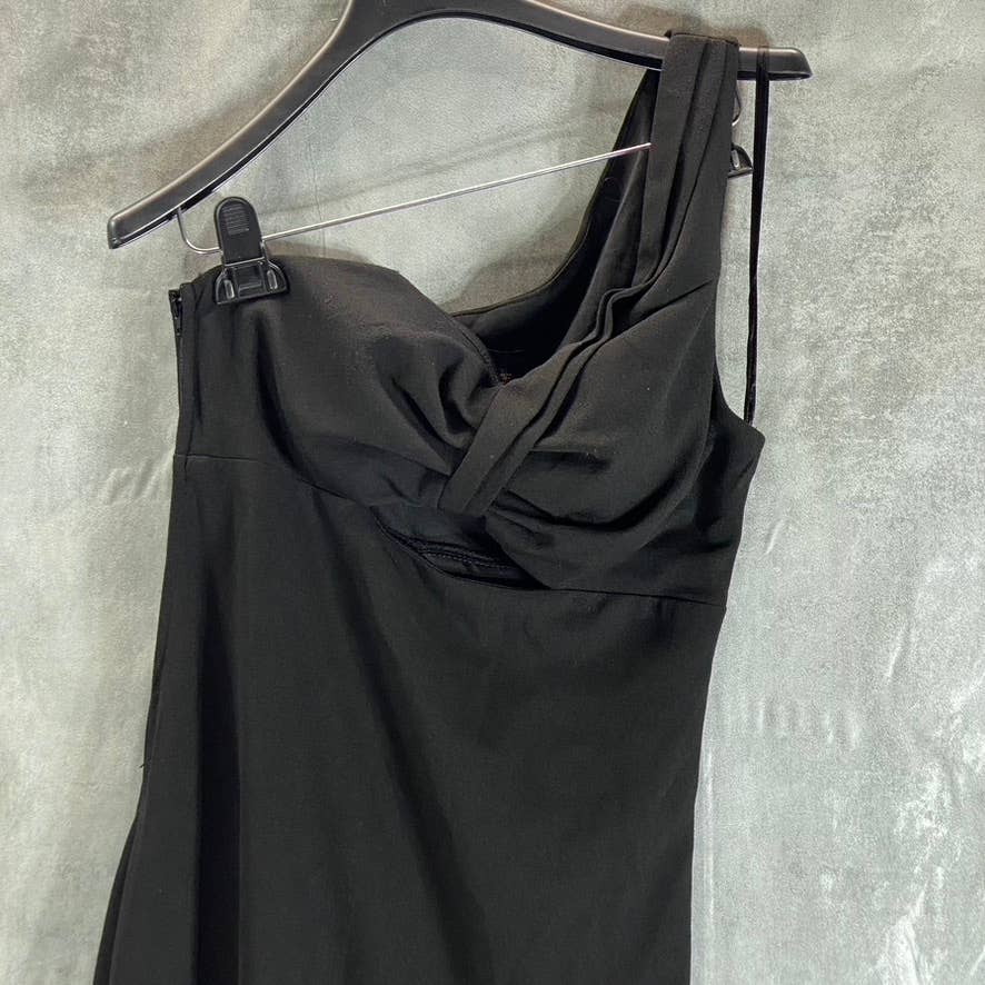 CITY STUDIO Juniors' Black One-Shoulder Cutout Side-Slit Maxi Dress SZ 9