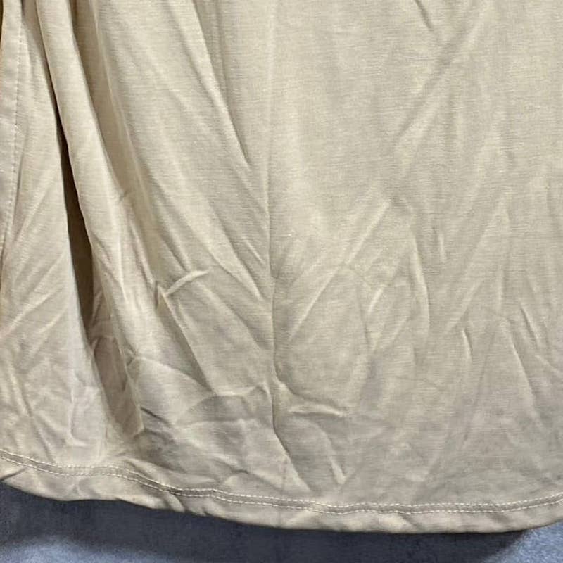 BAR III NICOLE WILLIAMS ENGLISH Women's Beige/Khaki Y-strap Halter Dress SZ S