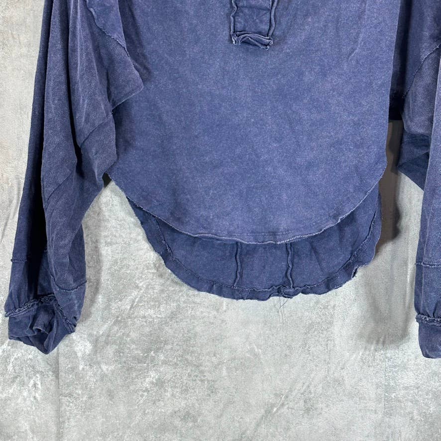 WE THE FREE Women's Quarry Melodi Henley Long-Sleeve Top SZ M