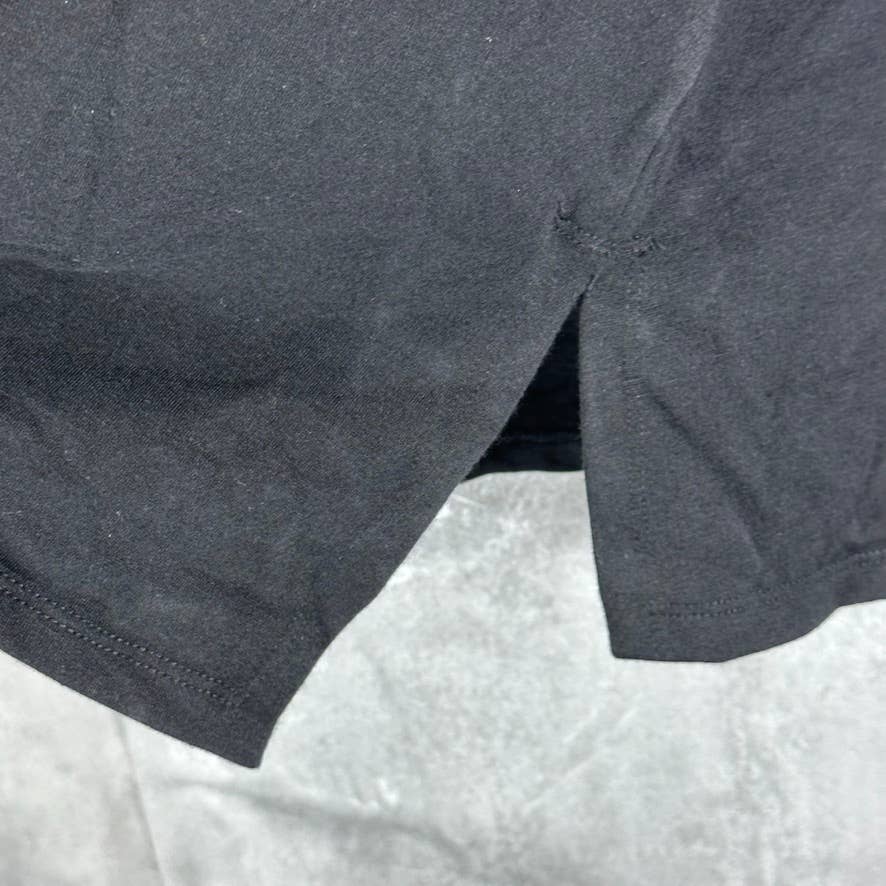 EILEEN FISHER Women's Black Funnel-Neck Long-Sleeve Hi-Low Pullover Tunic SZ S