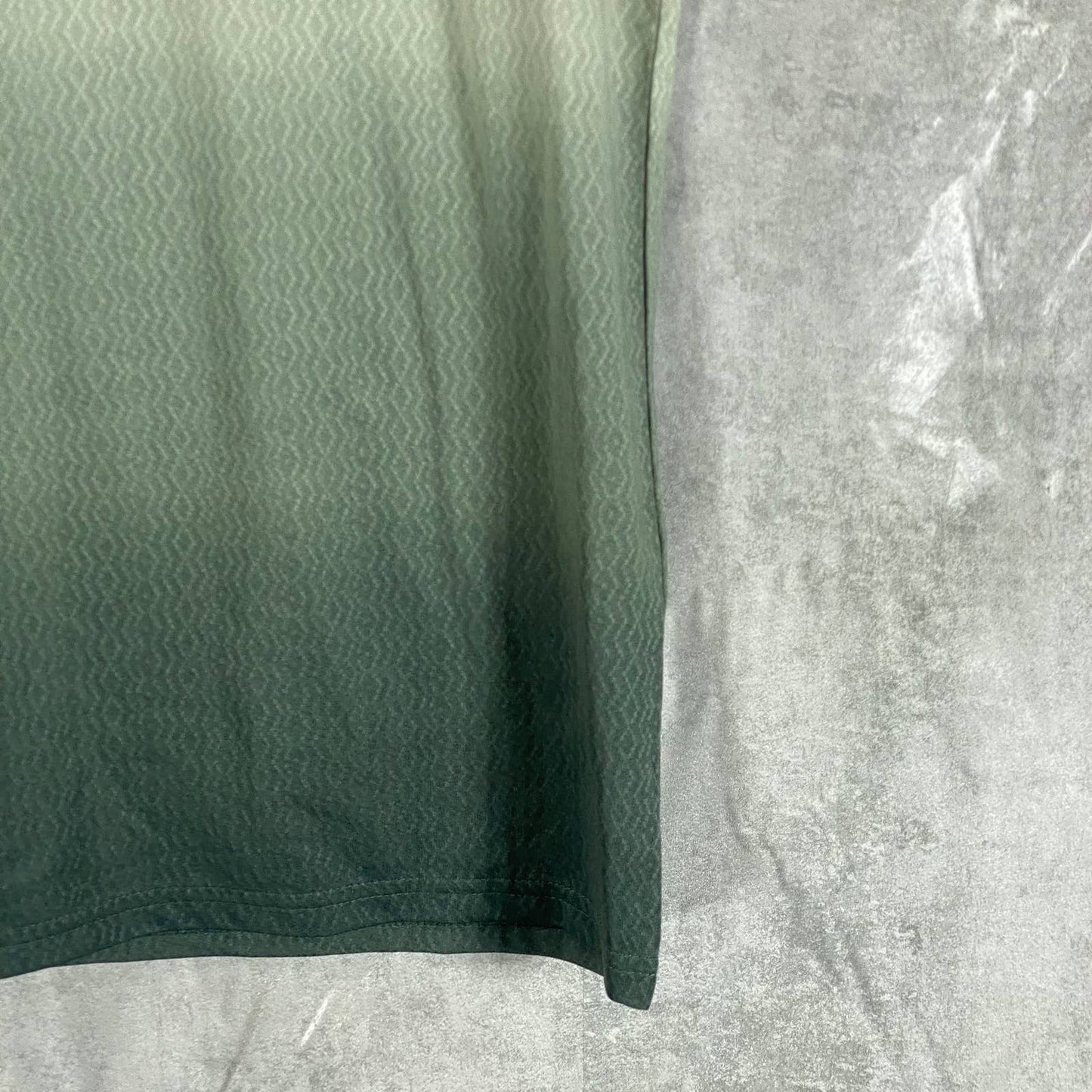 ALFANI Men's Green Ombre Stretch 4-Button Short-Sleeve Polo Shirt SZ S