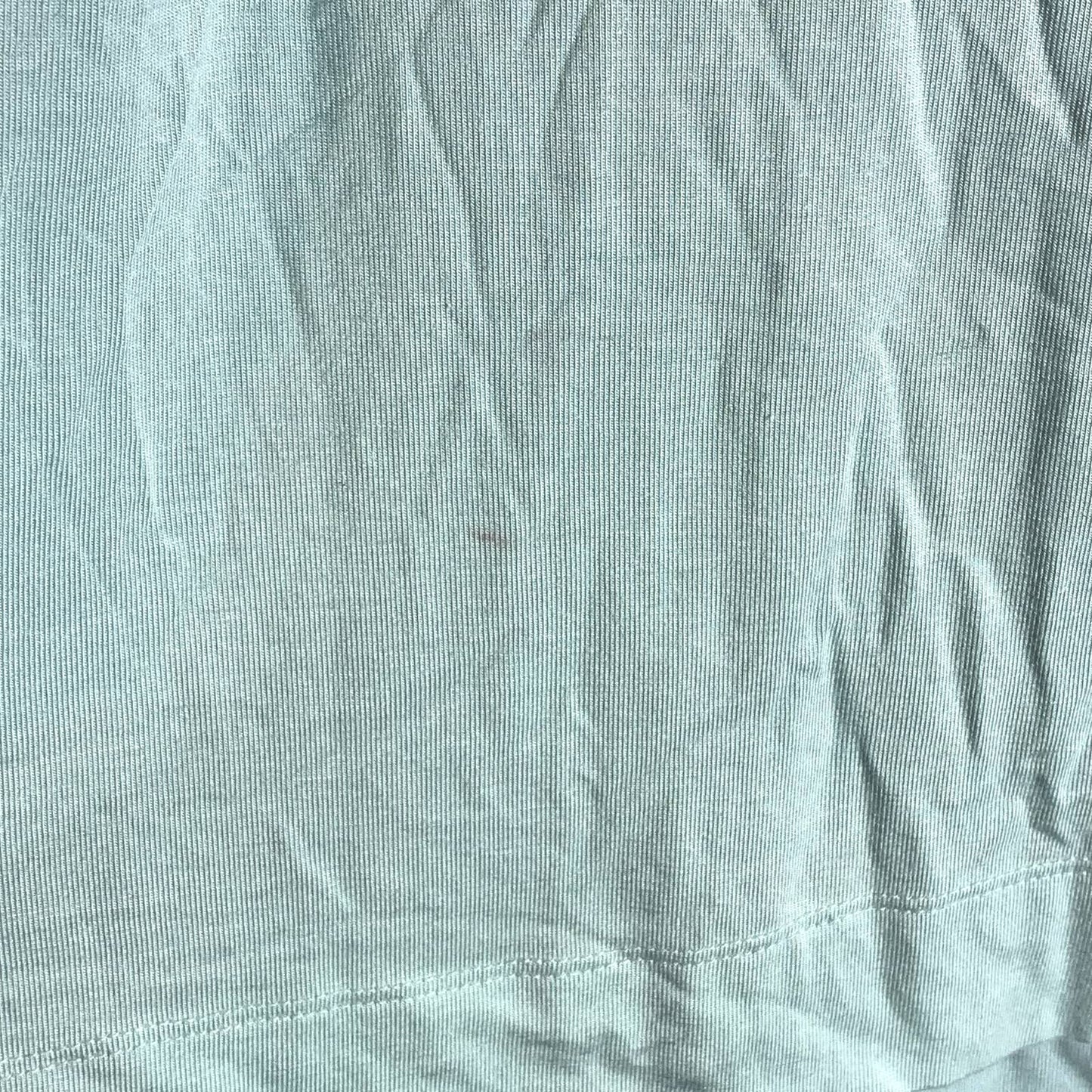 CALVIN KLEIN Women's Seaspray V-Neck Mixed-Texture Short Sleeve Top SZ XS