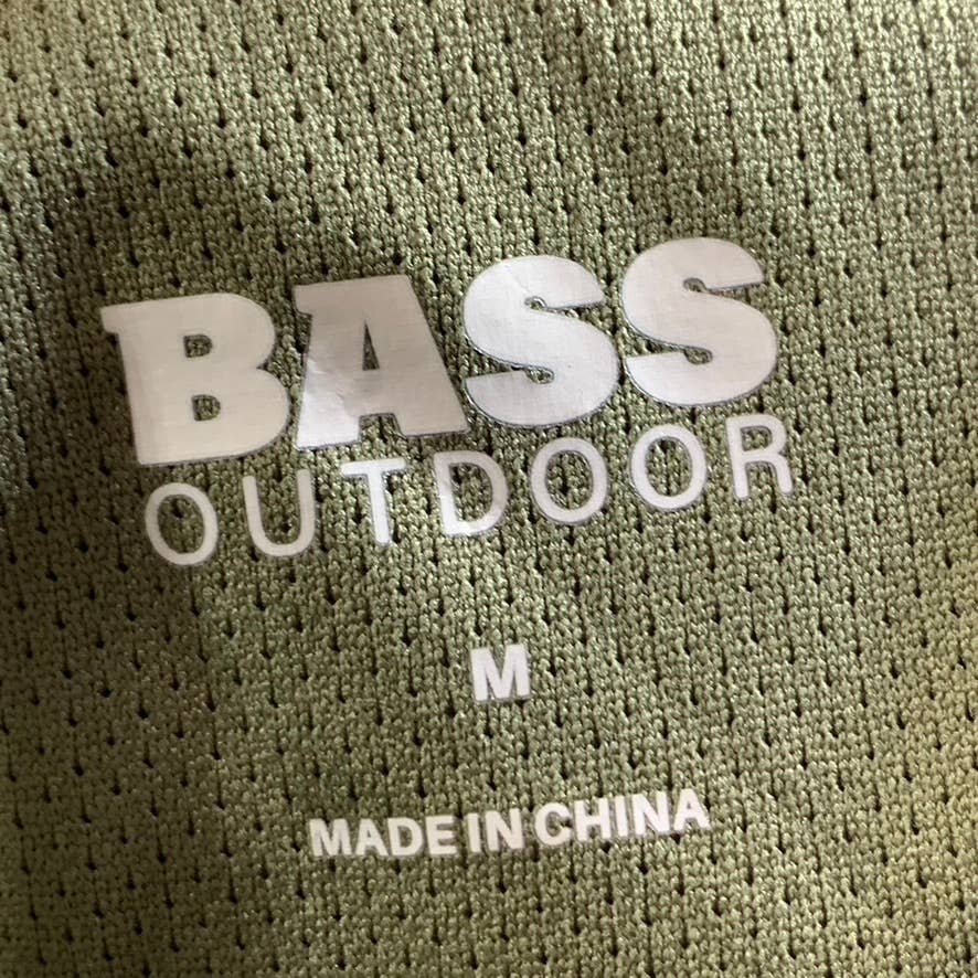BASS OUTDOOR Women's Deep Lichen Green Roque Mesh Pull-On Pants SZ M