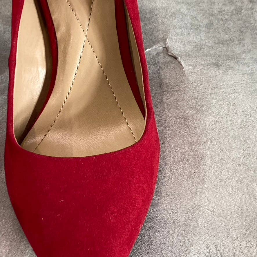 ALFANI Step 'N Flex Women's Red Jensonn Block-Heel Pointed-Toe Pumps SZ 6