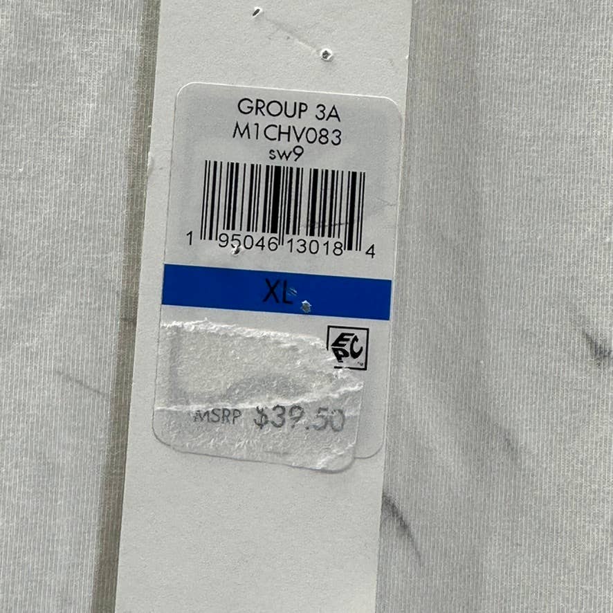 CALVIN KLEIN Women's White Crewneck Padded Muscle Tee SZ XL