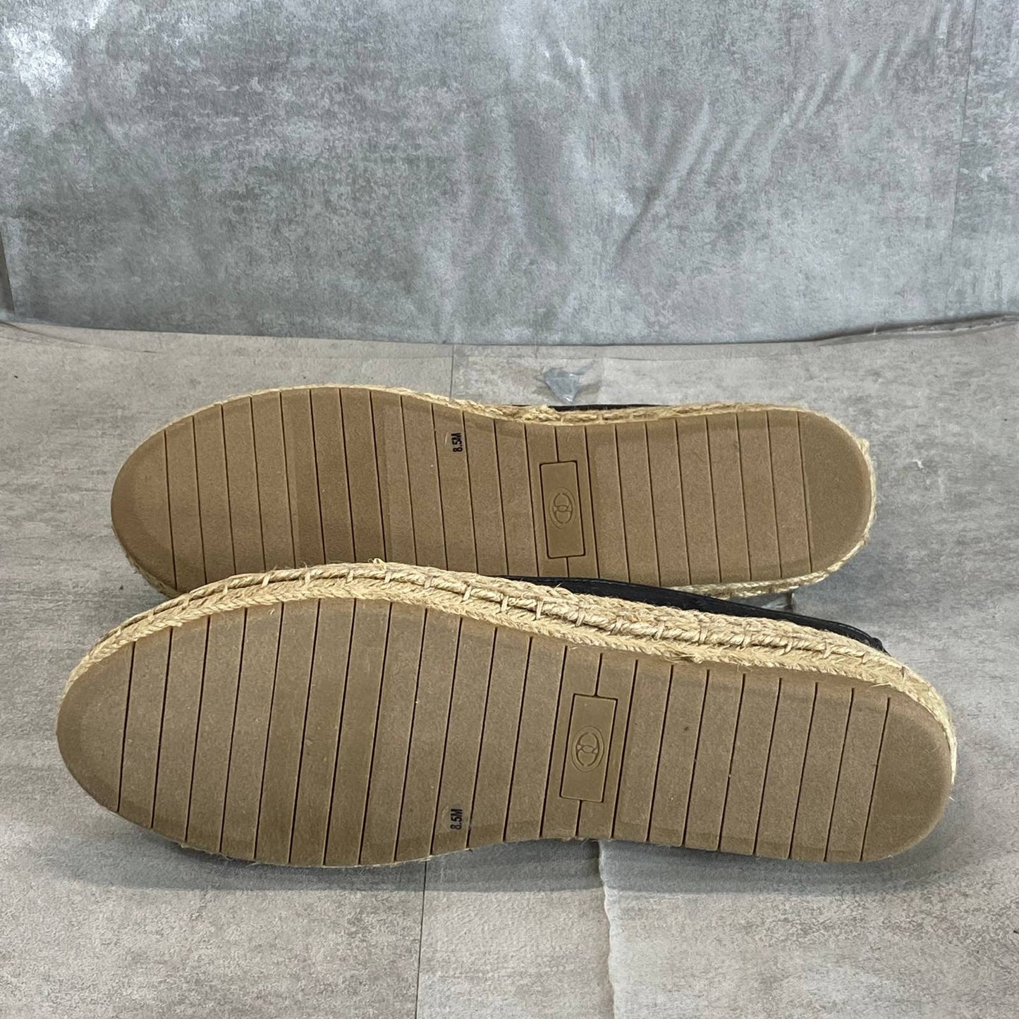 CHARTER CLUB Women's Black Jonii Perforated Slip-On Espadrille Flats SZ 8.5