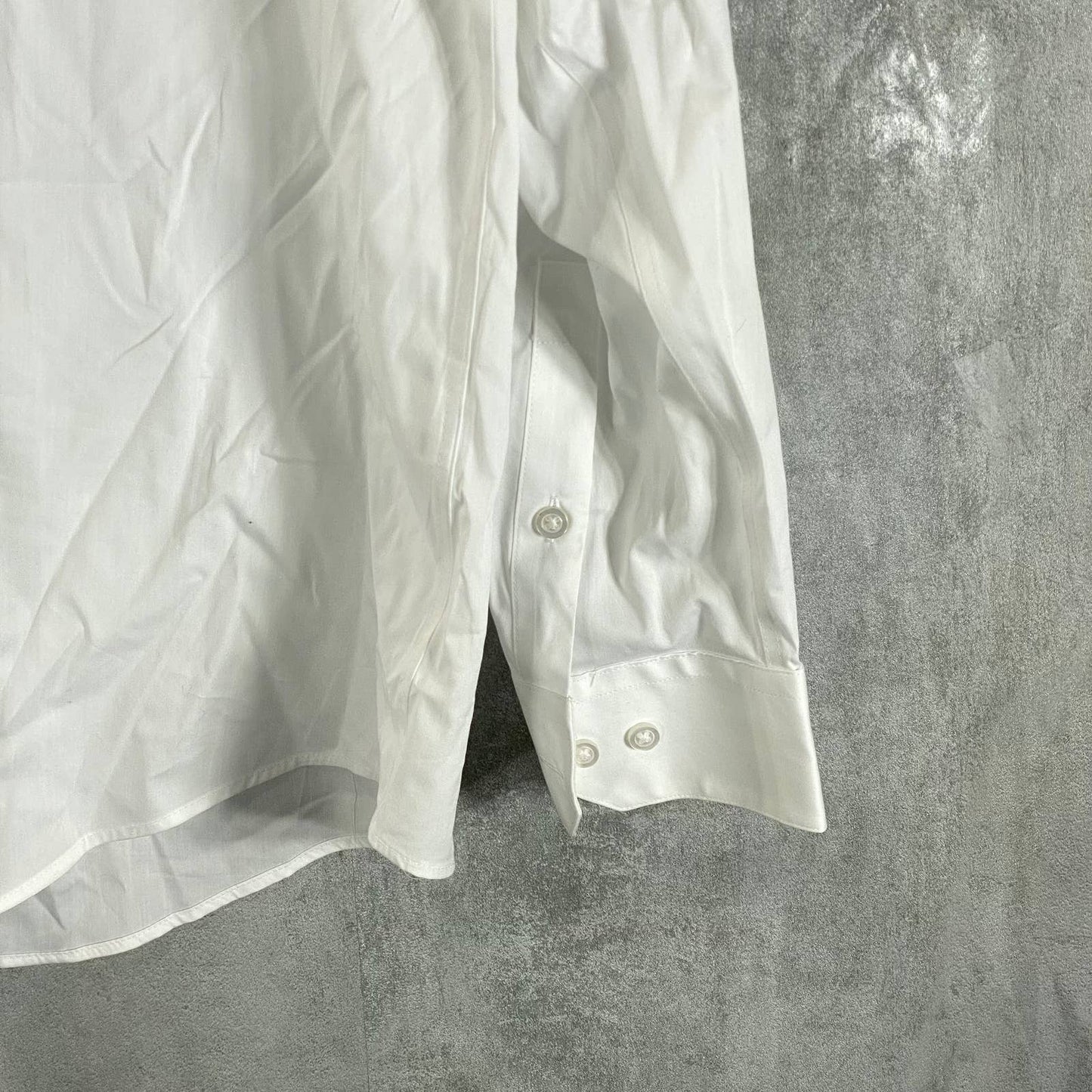 ALFANI Men's White Slim-Fit 2-Way Stretch Button-Up Long-Sleeve Dress Shirt SZXL