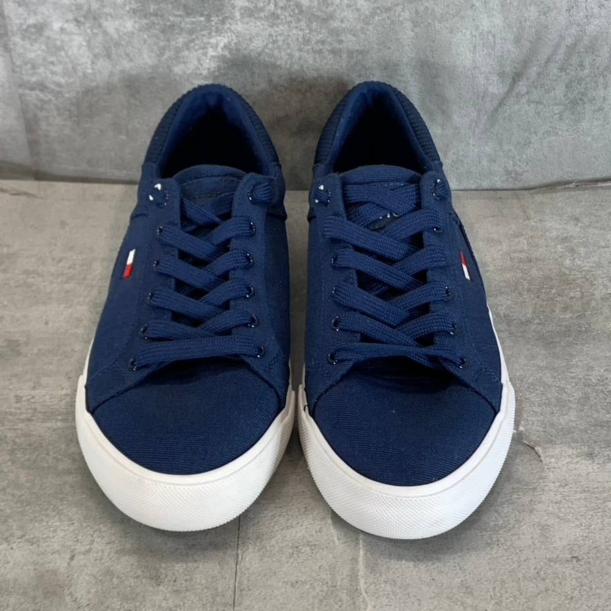 TOMMY HILFIGER Women's Dark Blue Finice Lace-Up Sneakers SZ 8.5