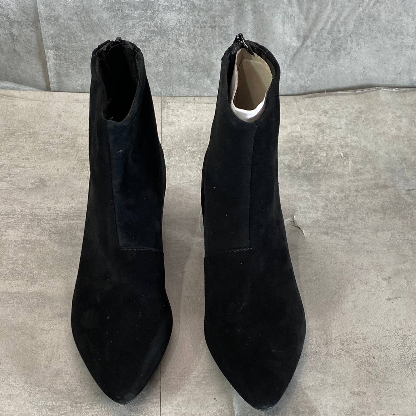 CLARKS COLLECTION Women's Black Suede Teresa Pointed-Toe Booties SZ 8