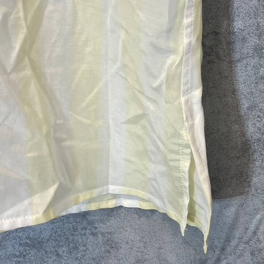 BLDWN Women's Optic White/Sunkiss Quinn Sleeveless Lightweight Silk-Blend Tank Top SZ M