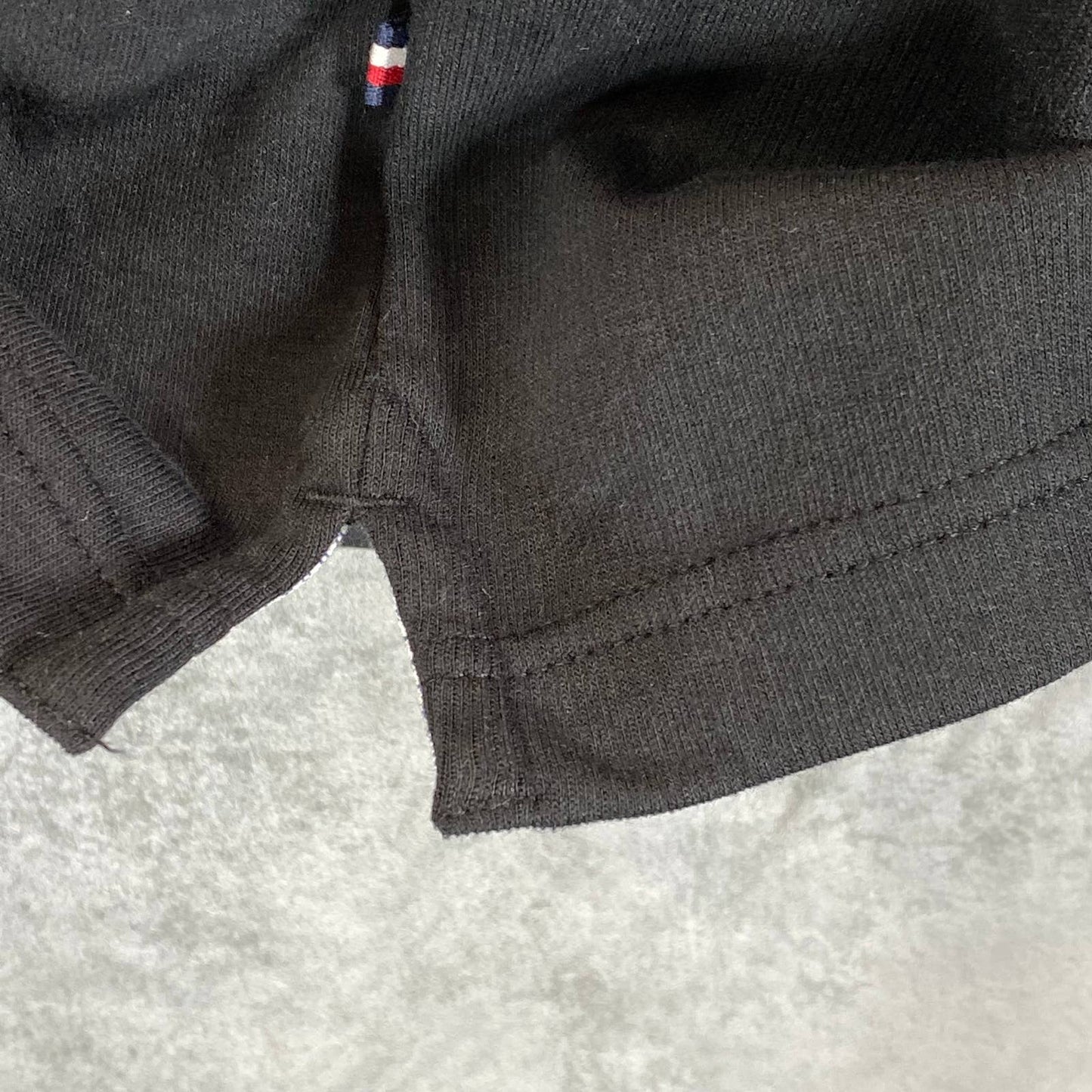TOMMY HILFIGER Men's Dark Sable Thompson Quarter-Zip Mock-Neck Sweatshirt SZ S