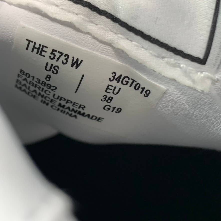 GOATS Women's White Canvas The 573 Wide-Strap Round-Toe Slip-on Sneakers SZ 8