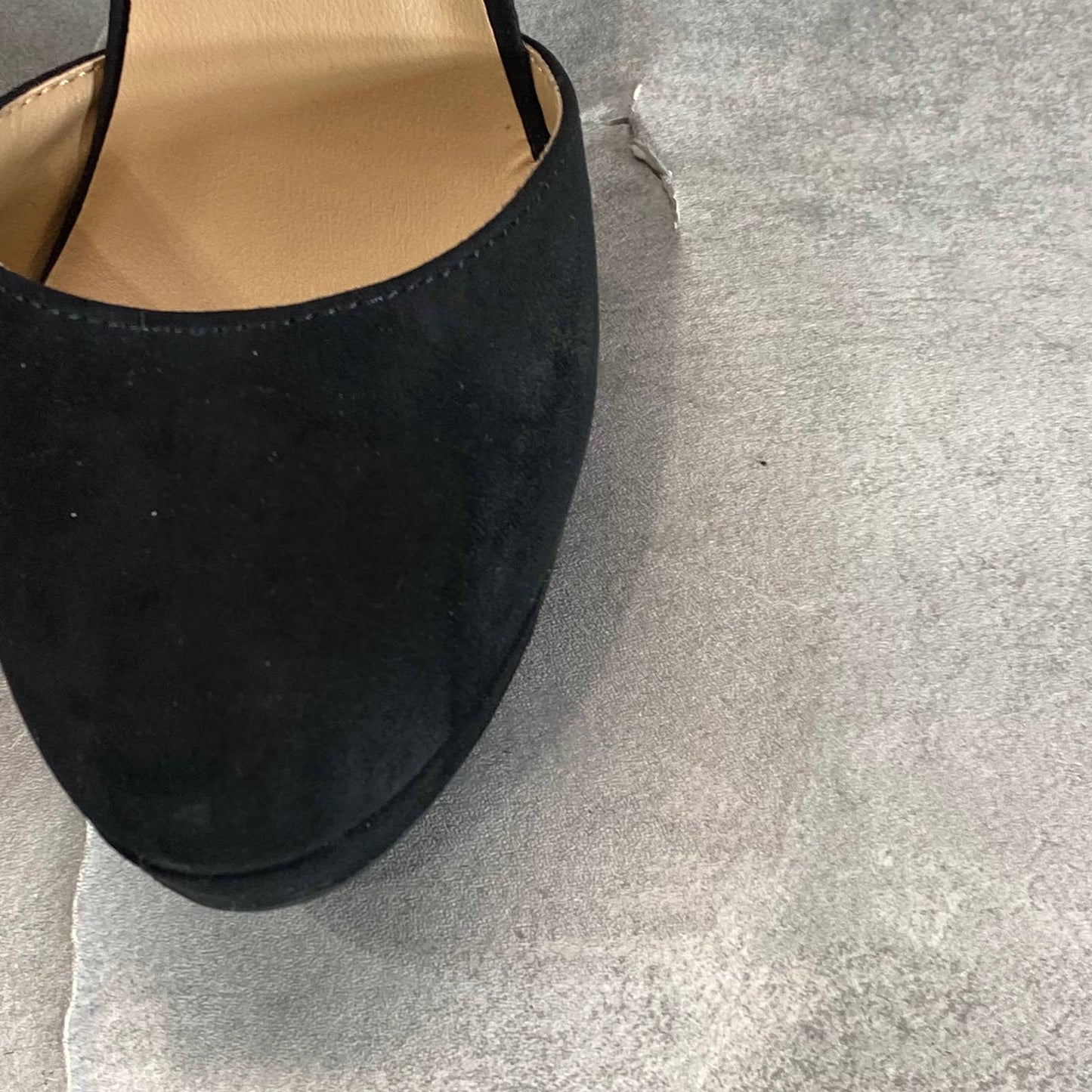 SUN+STONE Women's Black Micro Estrella Round-Closed Toe Block-Heel Pumps SZ 8