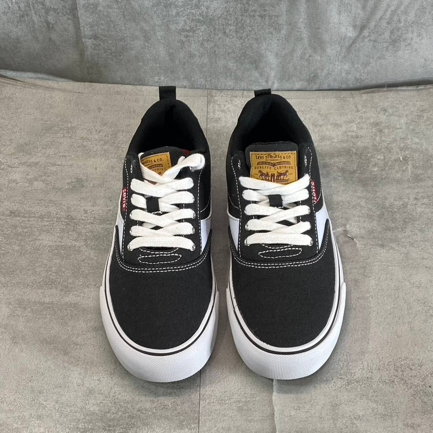 LEVI'S Women's Black/White Naya Court Canvas Ultra Suede Skate Sneakers SZ 8