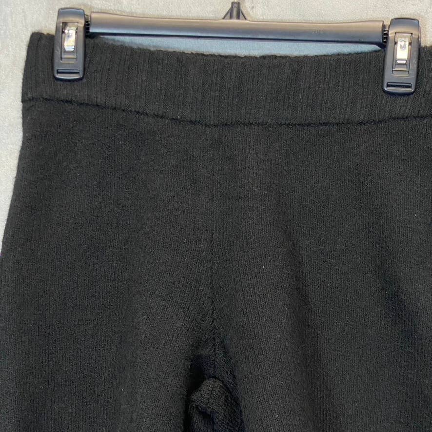 TOPSHOP Women's Solid Black Micro Knit High-Rise Ribbed Elastic Pull-On Bike Shorts SZ 8-10