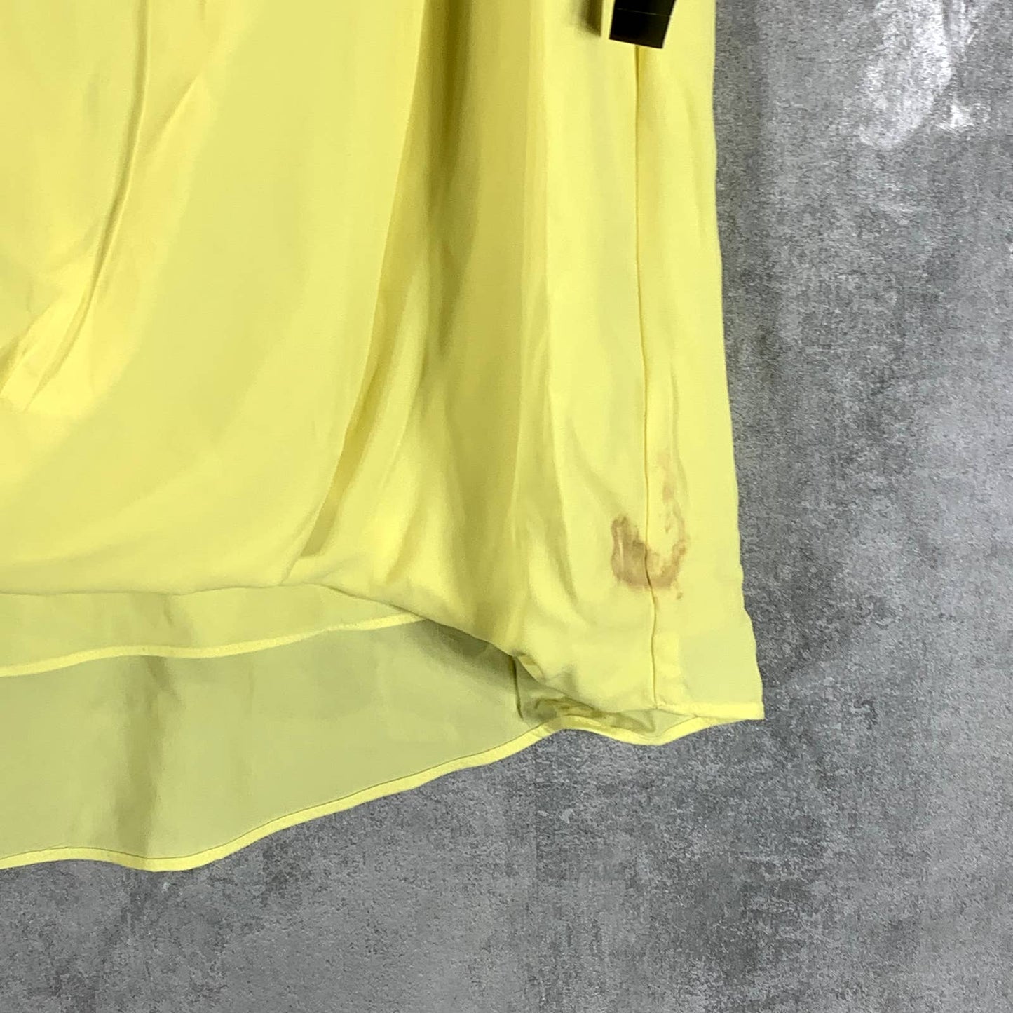 ALFANI Women's Yellow Daffodil Collared Sleeveless Top SZ XL