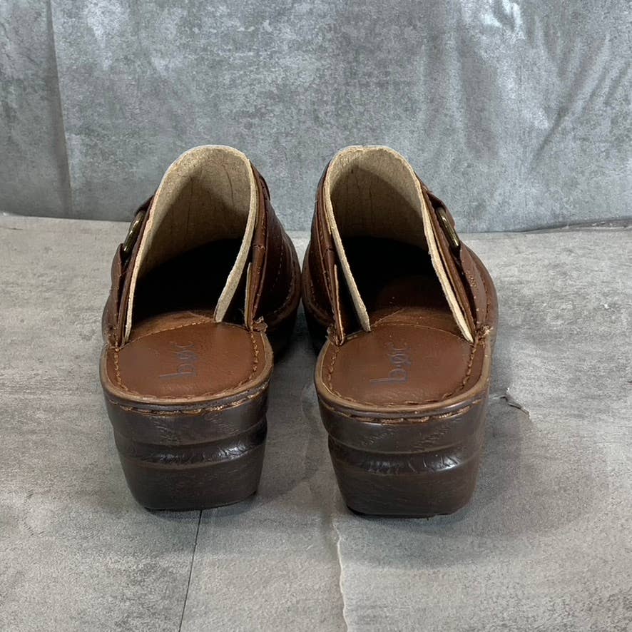 B.O.C Women's Brown Polly Comfort Platform Round-Toe Slip-On Clogs SZ 7