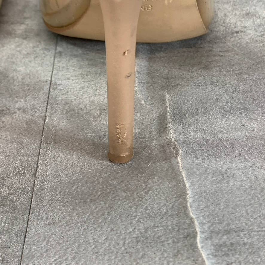 STEVE MADDEN Women's Clear Vinyl Signal Square-Toe Mule Stiletto Sandals SZ 8