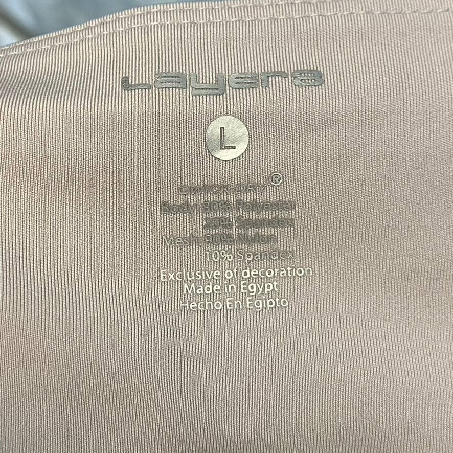 LAYER 8 Women's Putty High-Waist Pull-On Stretch Capri Leggings SZ L