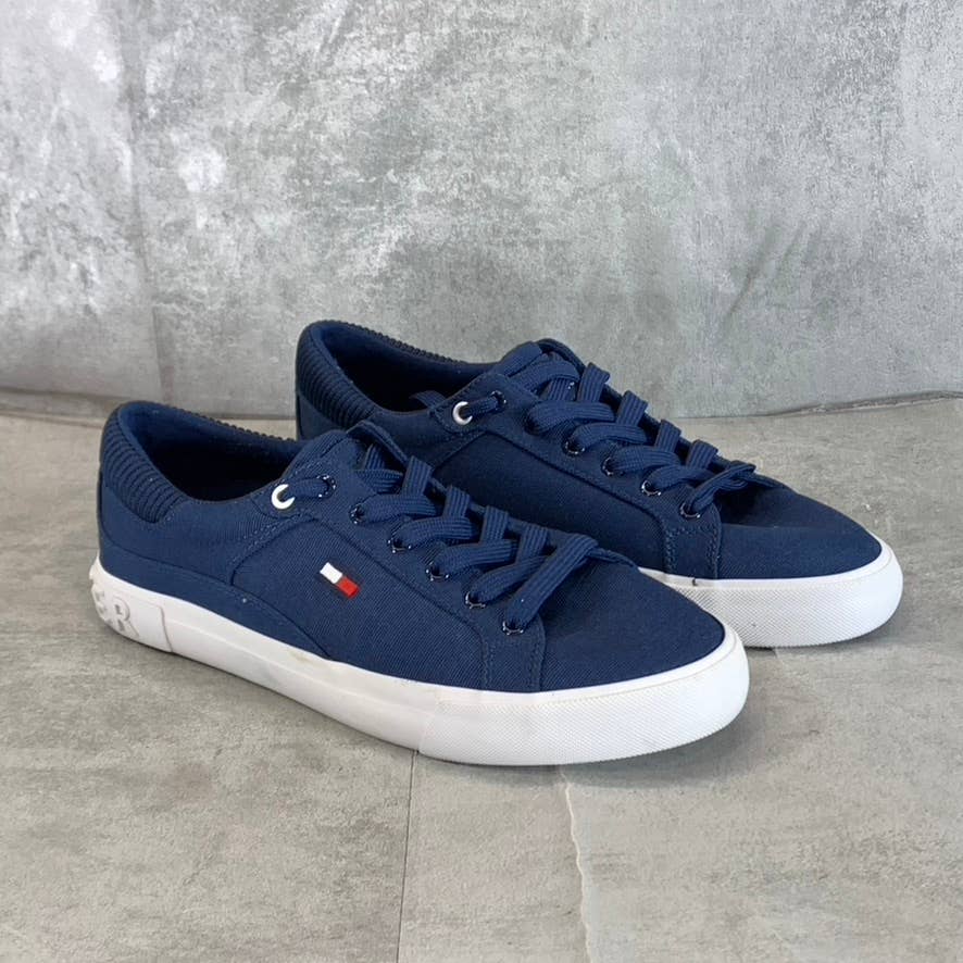 TOMMY HILFIGER Women's Dark Blue Finice Lace-Up Sneakers SZ 8.5