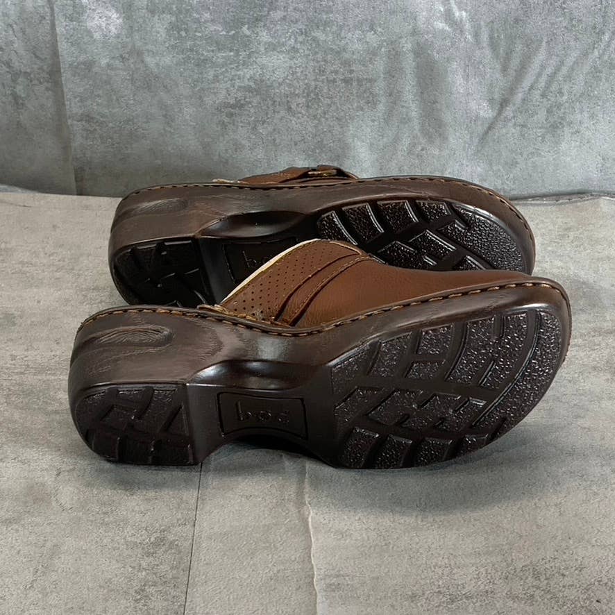 B.O.C Women's Brown Polly Comfort Platform Round-Toe Slip-On Clogs SZ 7