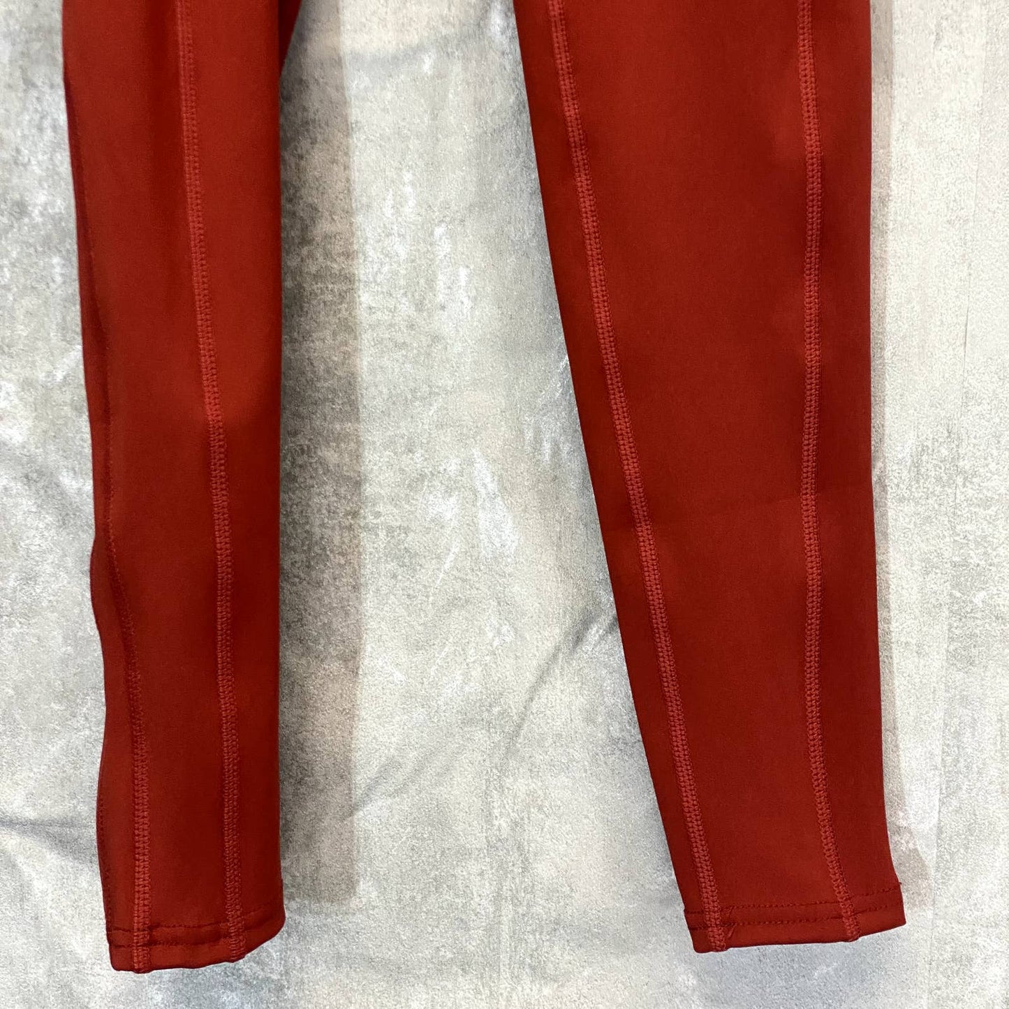 LAUNDRY By Shelli Segal Women's Solid Rust Zipper Media Pocket High-Rise Leggings SZ S
