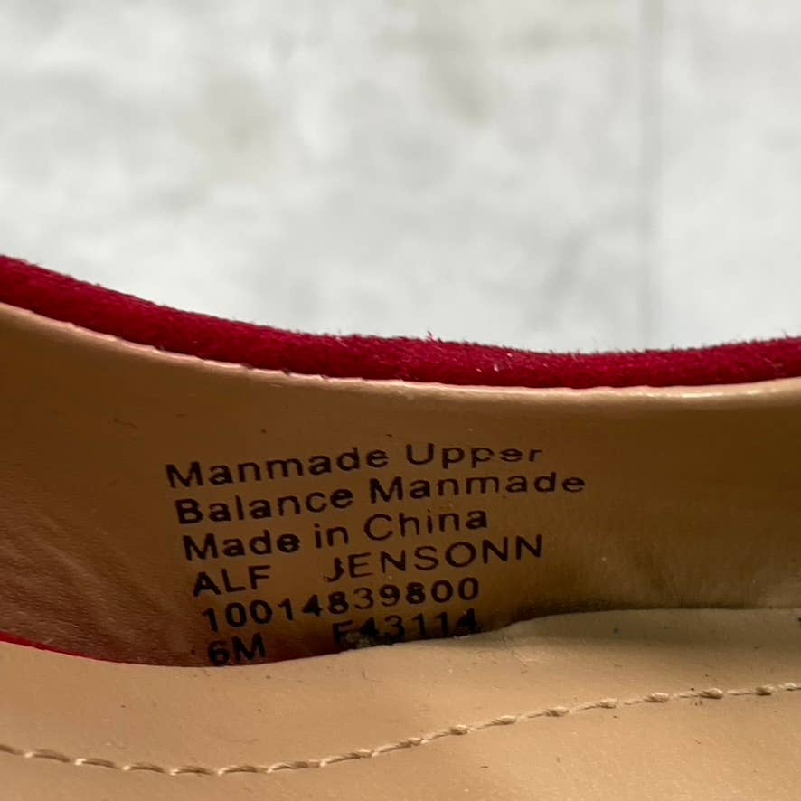 ALFANI Step 'N Flex Women's Red Jensonn Block-Heel Pointed-Toe Pumps SZ 6