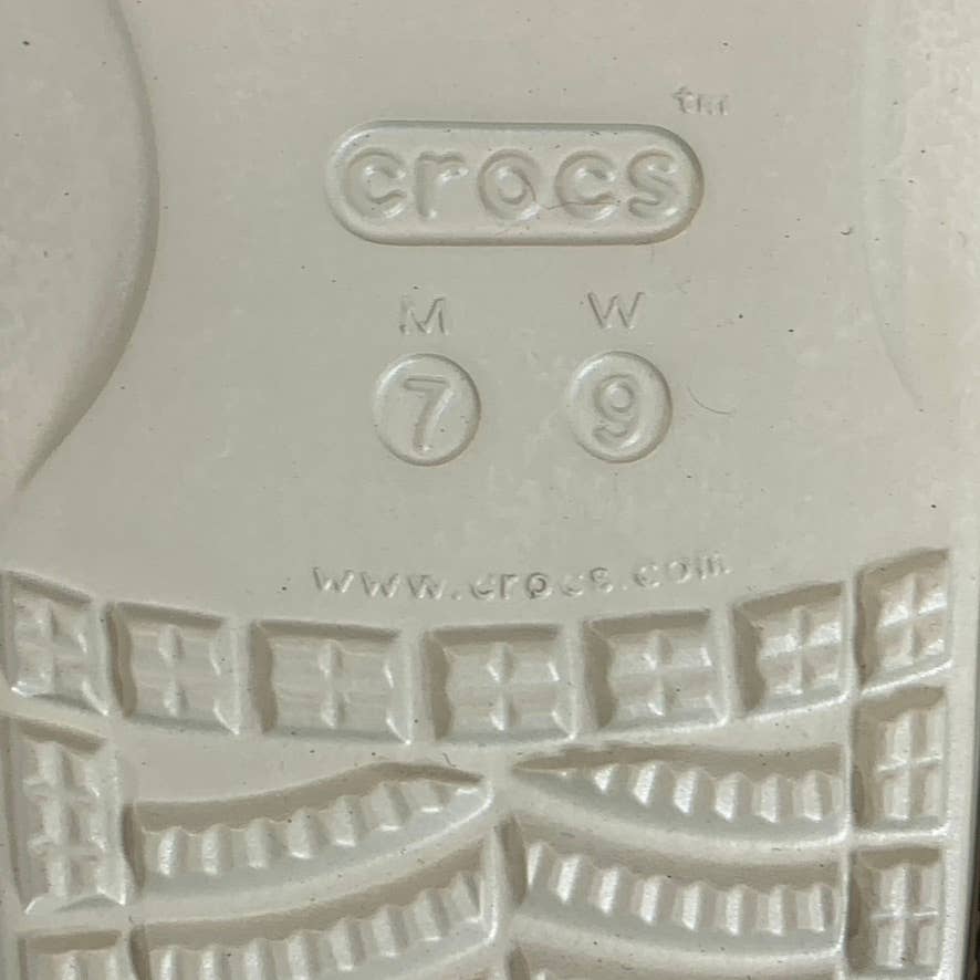 CROCS Iconic Comfort Unisex Adult Bone Classic Double-Strap Slide Sandal SZM7/W9