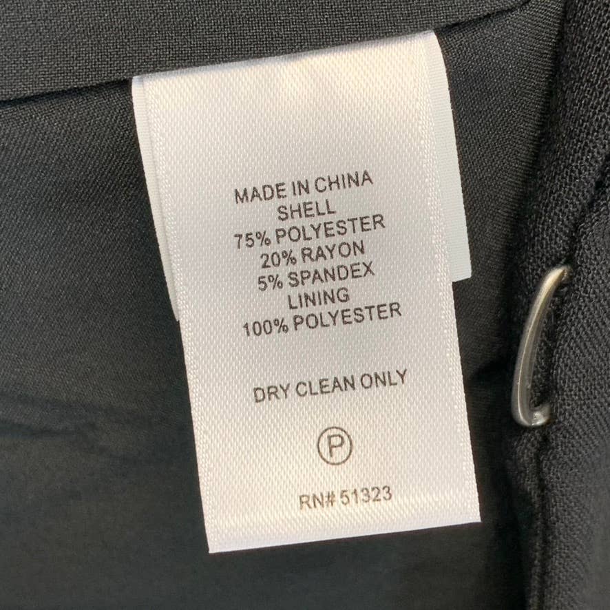 1.STATE Women's Rich Black Faux Double Breast Hook Closure Blazer SZ S