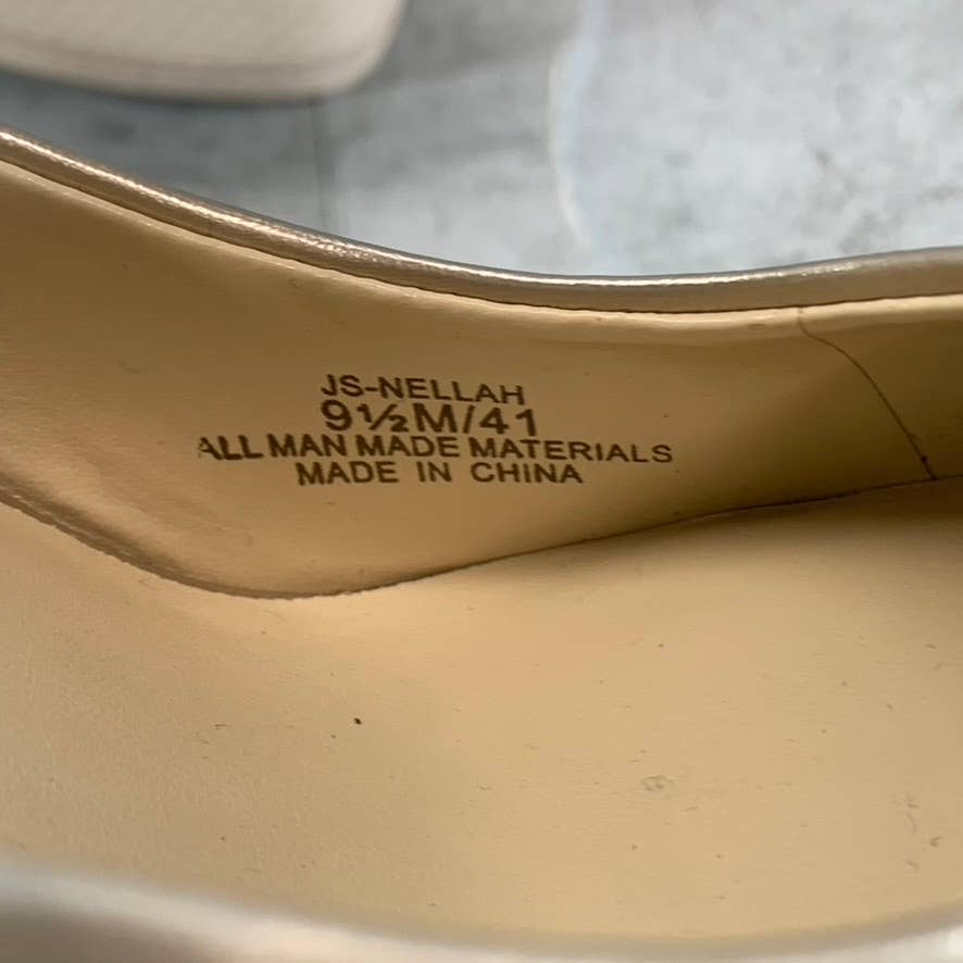 JESSICA SIMPSON Women's Gold Metallic Nellah Platform StIletto Pumps SZ 9.5