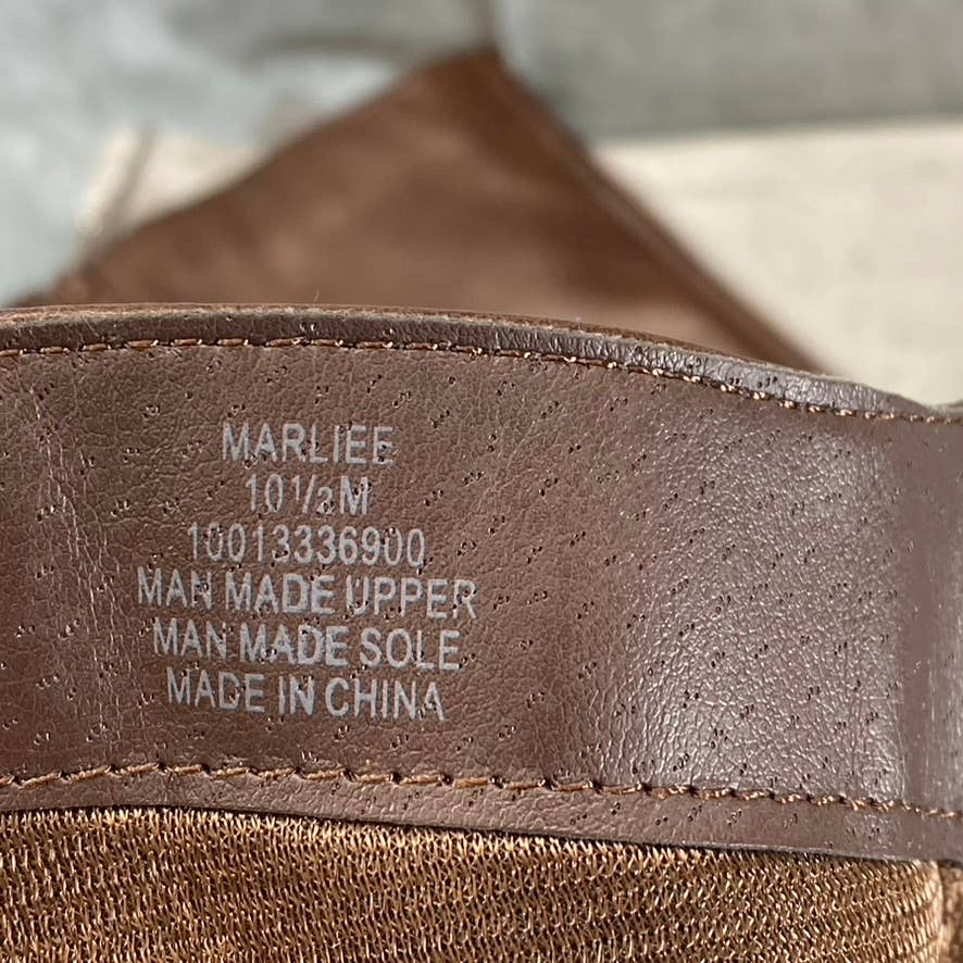 STYLE & CO Women's Cognac Marliee Side-Zip Round-Toe Tall Riding Boots SZ 10.5