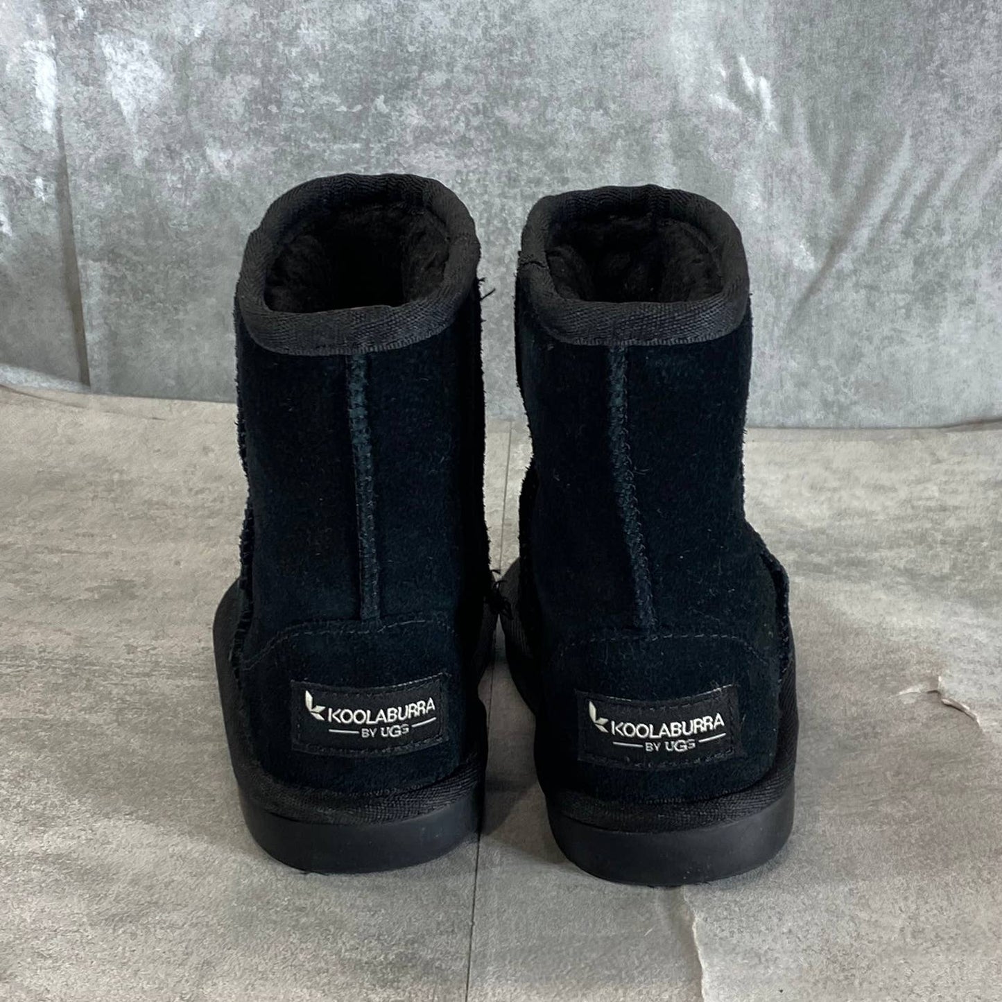 KOOLABURRA By UGG Toddler's Black Suede Koola Pull-On Short Boots SZ 7