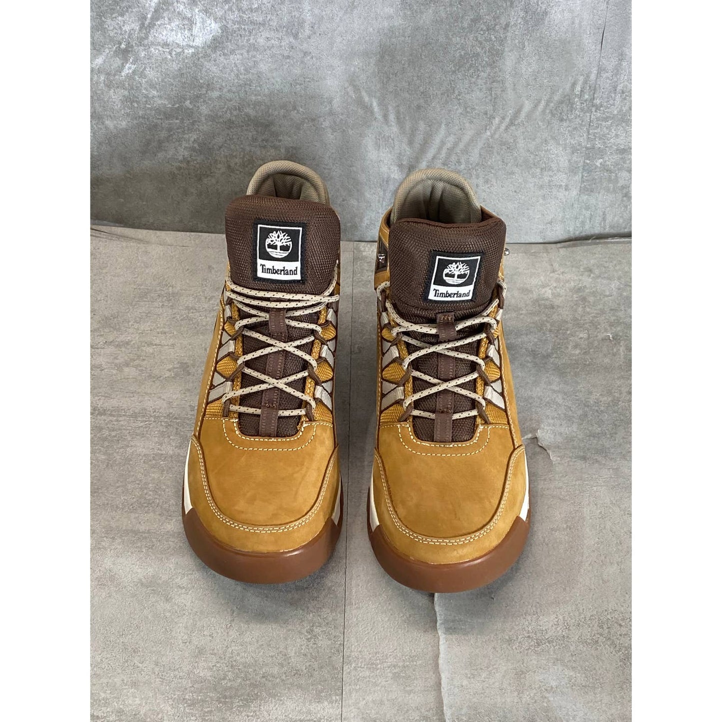 TIMBERLAND Women's Wheat Nubuck Euro Swift Hiking Lace-Up Boots SZ 9