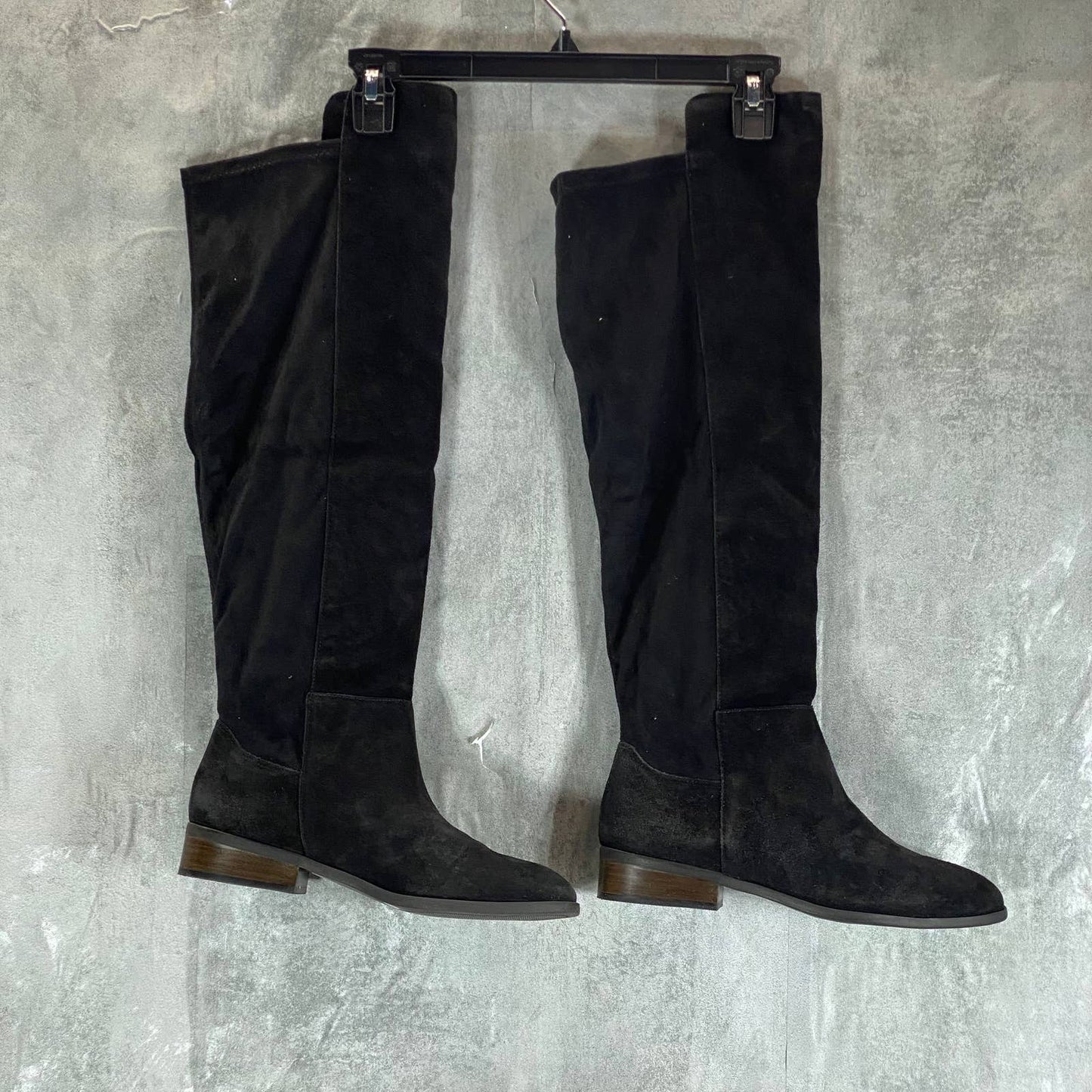 LUCKY BRAND Women's Black Calypso Wide-Calf Over-The-Knee Boots SZ 9.5