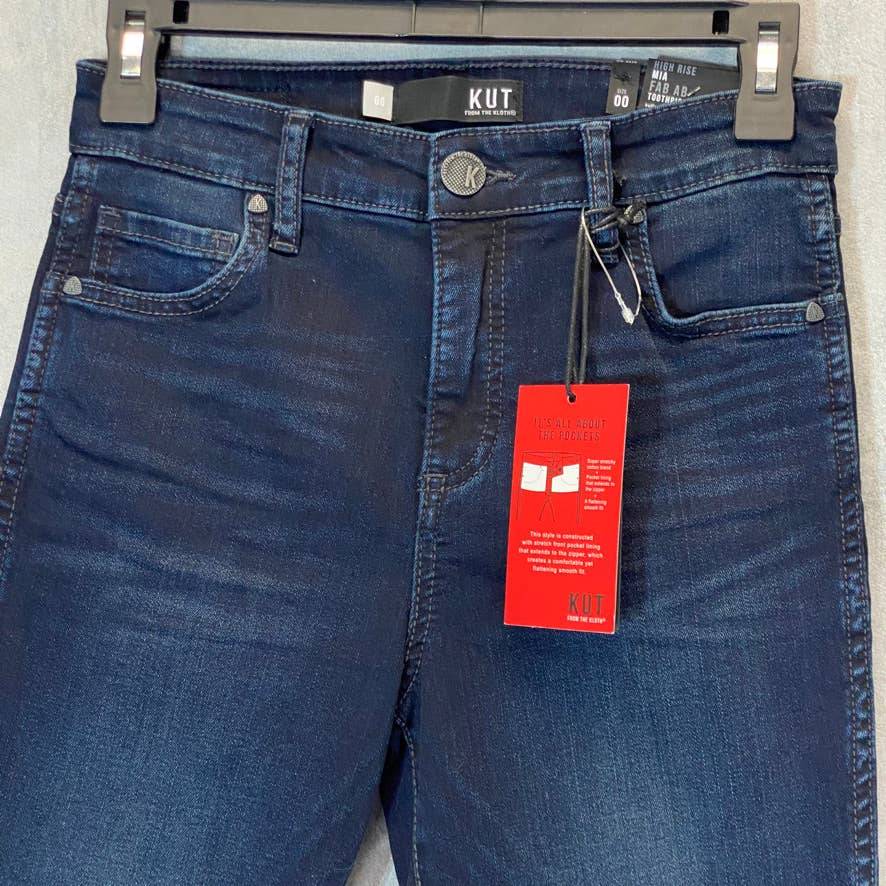 KUT From the Kloth Women's Legacy Wash Mia Fab Ab High-Rise Toothpick Skinny Jeans SZ 00