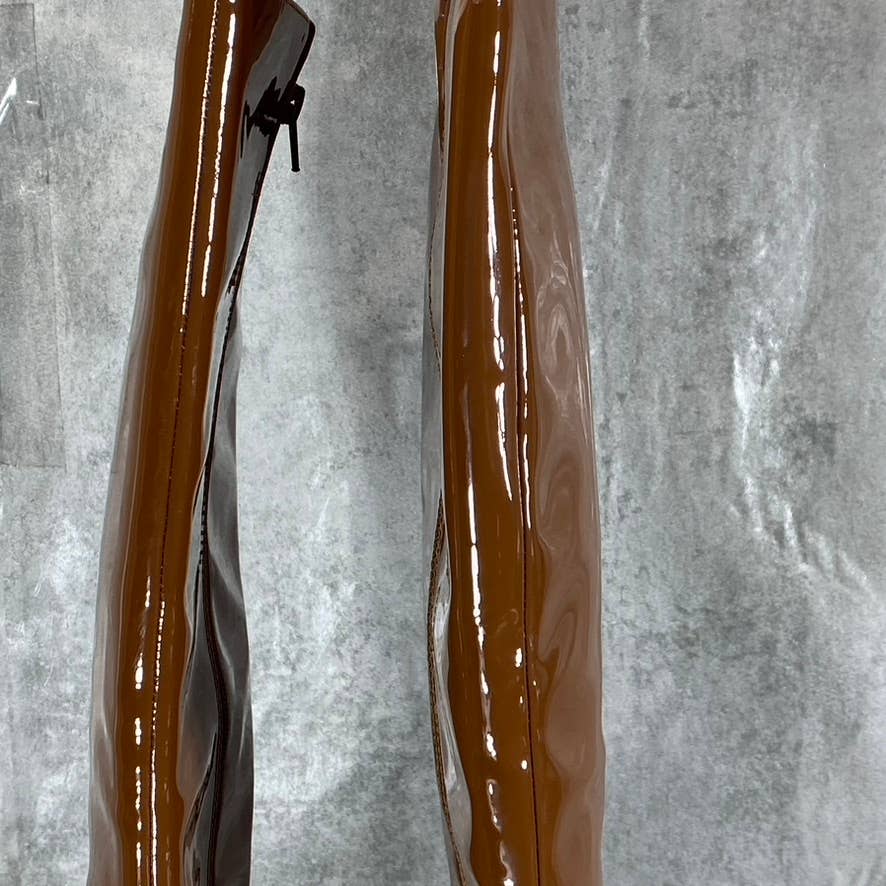 INC INTERNATIONAL CONCEPTS Women's Cognac Rajel Knee-High Pointed-Toe Boots SZ10