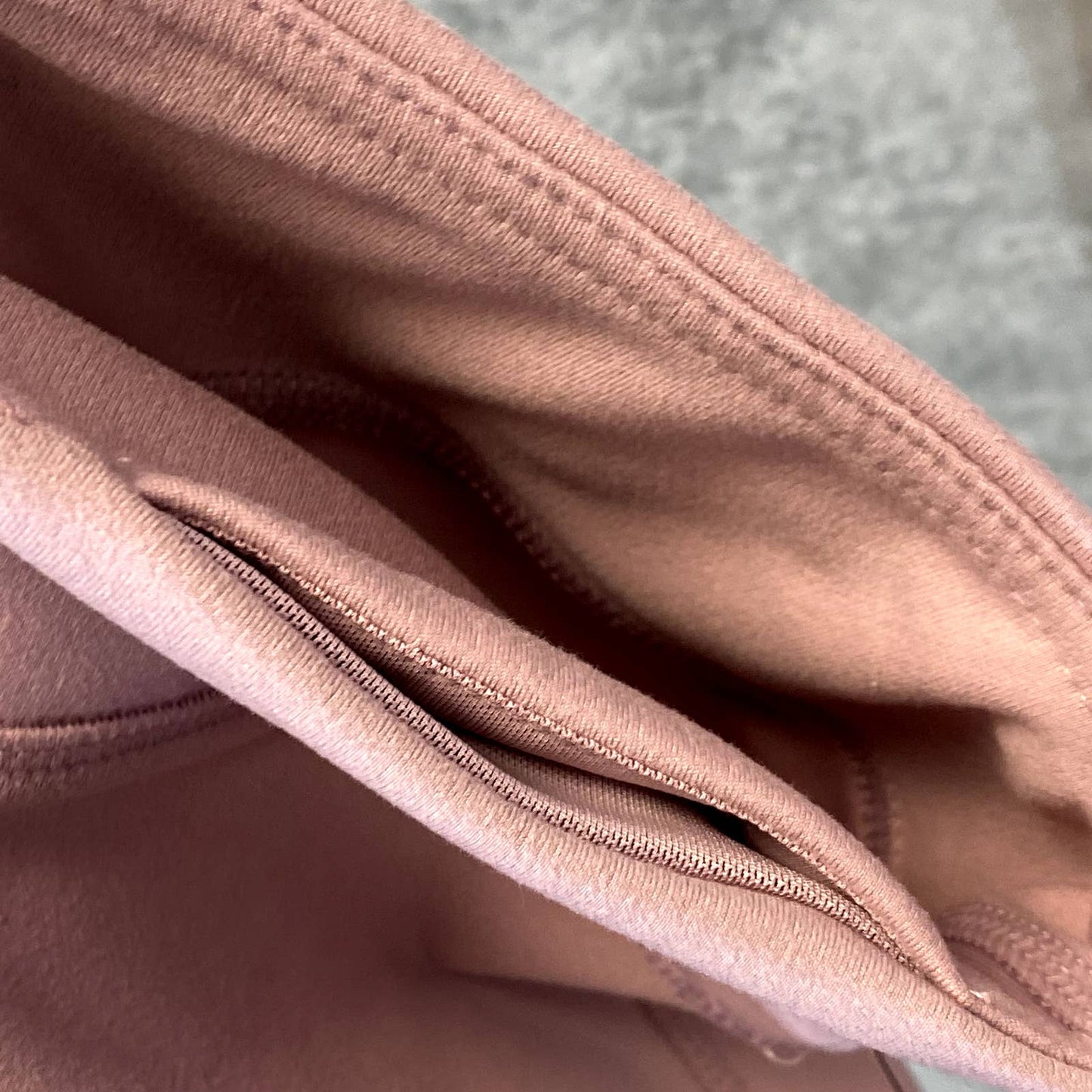 NINE WEST Women's Mauve Shadow Side Zip Stretch Active Pull-On Crop Leggings SZ M