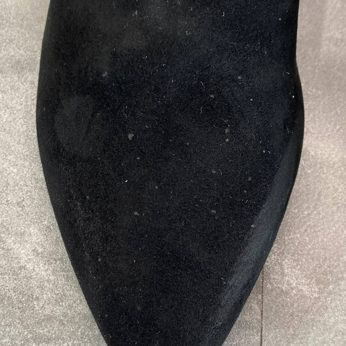 CLARKS COLLECTION Women's Black Suede Teresa Pointed-Toe Booties SZ 8