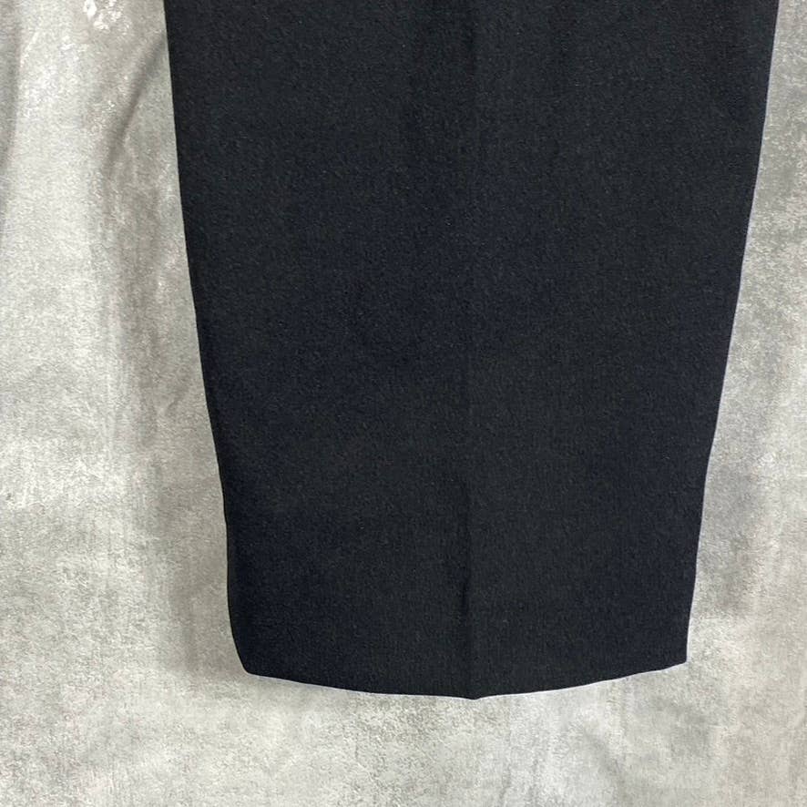 LE SUIT Women's Black Solid Mid-Rise Slim-Leg Suit Pants SZ 16